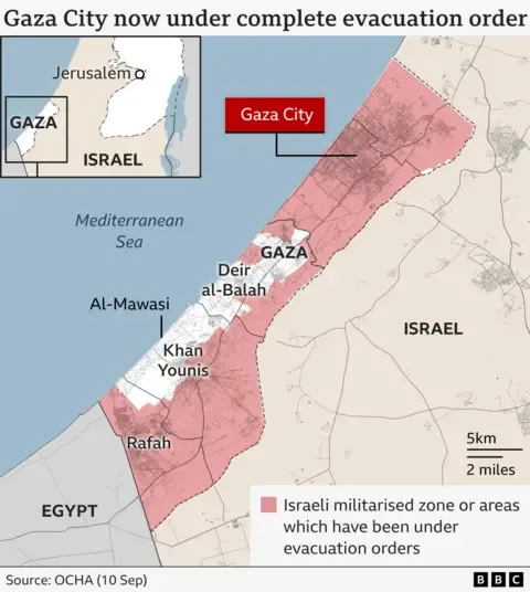 Thousands Palestinians Escape as Military Troops Advance Deeper into the City